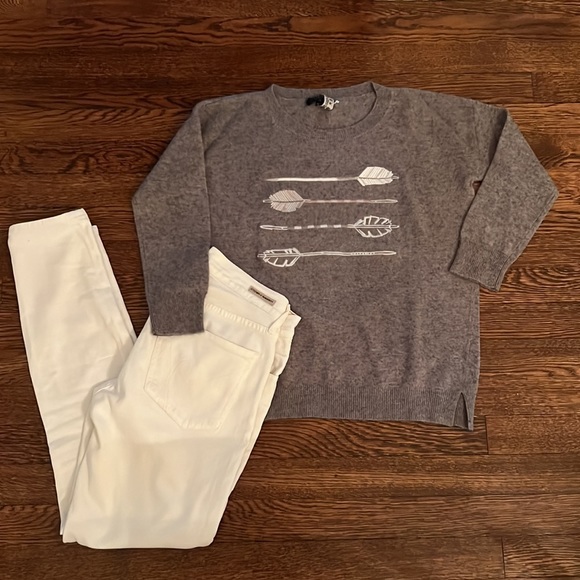 J. Crew Arrows Embroidered Sweater Size XS - Picture 2 of 13